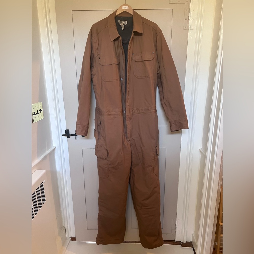 Duluth Trading Men’s Insulated Coveralls size L Brown